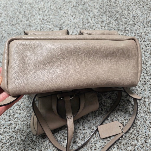 Coach Leather Backpack Purse Satchel Convertible Drawstring Bag - Picture 13 of 16